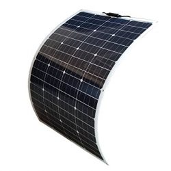 WindyNation 100W 100 Watt 12V Bendable Flexible Thin Lightweight Monocrystalline Solar Panel Battery Charger for RV, Boat, Cabin, Off-Grid