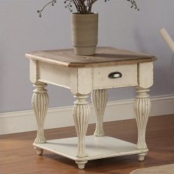 Coventry Two Tone 28 in. Rectangular End Table