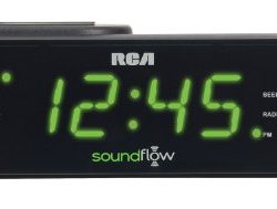 RCA Clock Radio with Soundflow Wireless Audio and USB Charging