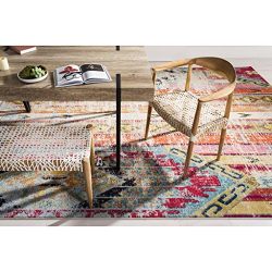 Safavieh Monaco Collection Modern Bohemian Multicolored Distressed Area Rug (3' x 5')