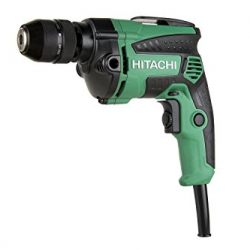 Hitachi D10VH2 3/8 inch Corded Drill, Variable Speed Trigger, Metal Keyless Chuck, 7.0 Amp, 0-2,700 RPM, 5 Year Warranty