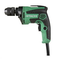 Hitachi D10VH2 3/8 inch Corded Drill, Variable Speed Trigger, Metal Keyless Chuck, 7.0 Amp, 0-2,700 RPM, 5 Year Warranty