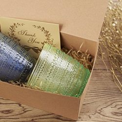 MESHA Recycled Gift Boxes 9x4.5x4.5 Inch Brown Paper Boxes 100PCS Kraft Favor Boxes for Party, Wedding, Gift