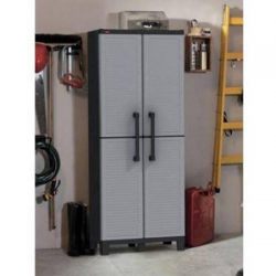 Keter Space Winner Tall Metro Storage Utility Cabinet Indoor/Outdoor