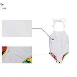 HUGS IDEA Little Girls One Piece Swimsuit Classic Black and White