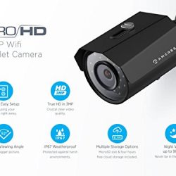 Amcrest 2K 3MP Wireless Outdoor Security Camera ProHD 1080P / 1296P (2304TVL) Bullet IP WiFi Outdoor Camera - Full HD 1080P @ 30fps and 1296P @ 20fps, IP67, 98ft Night Vision, IP3M-943B (Black)