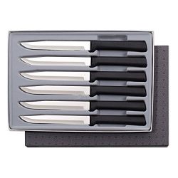 Rada Cutlery Utility Steak Knives Gift Set – Stainless Steel Knife Made in the USA, Set of 6