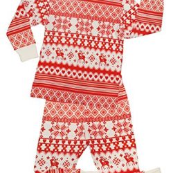 Little Girls Boys Christmas Pajamas Set Cotton PJS Sleepwear Long Sleeve