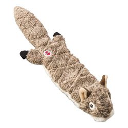 Ethical Pets Squirrel Mini Skinneeez Extreme Stuffingless Quilted Dog Toy, 14"