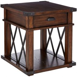 Progressive Furniture P527-04 Landmark Rectangular End Table, Brown