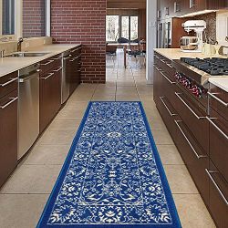 Diagona Designs Contemporary Oriental Mahal Design Non-Slip Kitchen/Bathroom/Hallway Area Rug