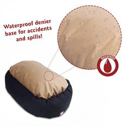 40 inch Black Bagel Dog Bed By Majestic Pet Products