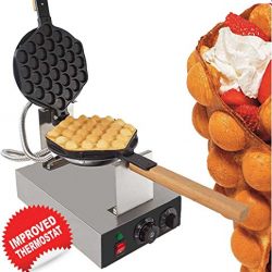 Egg Waffle Maker Professional Rotated Nonstick (110V with US Plug)