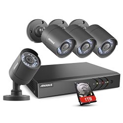 ANNKE 8 Channel Security Camera System 5-in-1 1080P lite H.264+ DVR with 1TB