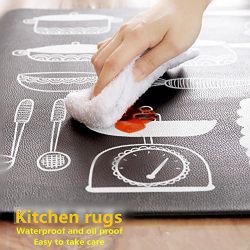 Ukeler Kitchen Mat, Non-Slip Kitchen Rug Rubber Backing Doormat Runner Rug