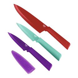 Kuhn Rikon Color Plus Culinary Set, Red/Teal/Purple
