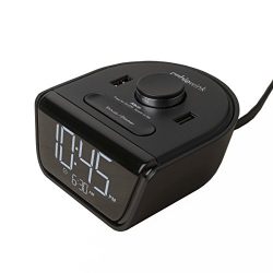 European 220v - CubieWink - EU Charging Alarm Clock with 2 USB Ports (EU 220v Plug)