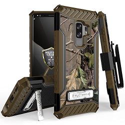 Galaxy S9 Plus Case, Trishield Durable Rugged Heavy Duty Phone Cover [ Belt Clip Holster] And Built in kickstand For Samsung Galaxy S9 Plus - Printed Hunter Tree Outdoors Camo