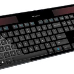 Logitech K750 Wireless Solar Keyboard for Mac — Solar Recharging, Mac-Friendly Keyboard, 2.4GHz Wireless - Black