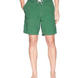 Lacoste Men's Nylon Rear Pocket Croc Long Short, Appalachan Green, L