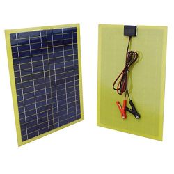 20W Epoxy Solar Panel with 2m Cable & 30A Clip - Your Portable Sunlight Charger for 12V Adventures