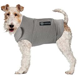 AKC - American Kennel Club Anti Anxiety and Stress Relief Calming Coat for Dogs- Grey, Large