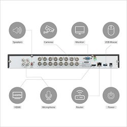 Samsung 16 Channel Super HD 4 MP Security DVR with 2TB Hard Drive SDR-B85300N