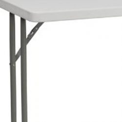 Flash Furniture 18''W x 60''L Granite White Plastic Folding Training Table