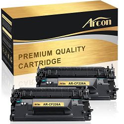Arcon 2 Packs Compatible for HP 26A CF226A MFP M426FDW Black Toner Cartridge for HP LaserJet Pro M402dn M402n M402d M402dw for HP LaserJet Pro MFP-M426dw MFP-M426fdw MFP-M426fdn Printer