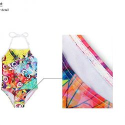 HUGS IDEA Little Girls One Piece Swimsuit Classic Black and White
