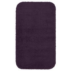 Bathroom Rugs, Maples Rugs [Made in USA][Cloud Bath] 20" x 34" Non Slip Bath Mat for Kitchen, Shower, and Bathroom - Eggplant