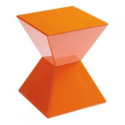 Sunpan Modern Rocco End Table, Orange