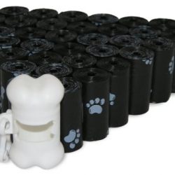 Best Pet Supplies Extra Thick Waste Poop Bags with Dispenser, Scented, Black Paw, 525-Pack