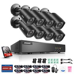 ANNKE Home Security Camera System 8 Channel 1080P Lite DVR with 1TB HDD