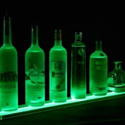 5' LED Bottle Shelf Holds up to 15 Bottles - 100% Acrylic