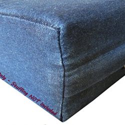 Pet Bed Pillow Blue Denim Duvet Cover and Waterproof Internal case for Dog