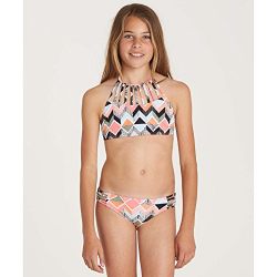 Billabong Little Girls' Zigginz High Neck Two Piece Swimsuit Set