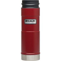 Stanley Classic One Hand Vacuum Mug, Hammer Tone Crimson, 16-Ounce