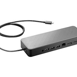 HP 1MK33UT#ABA USB-C Universal Docking Station for Chromebook 14 G4, EliteBook 1040 G4, ZBook Studio G3 Mobile WorkStation & More, Black