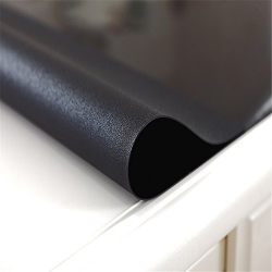 OstepDecor Black PVC Table Protector – Durable Desk Mat for Kitchens, Offices & Dining Tables