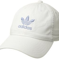 adidas Women's Originals Relaxed Fit Strapback, White/Chalk Blue, One Size