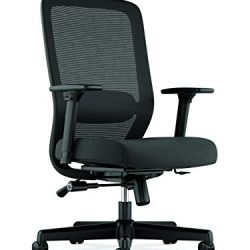 HON Exposure Mesh Task Chair - Computer Chair with 2-Way Adjustable Arms for Office Desk, Black