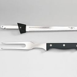 Hamilton Beach Electric Knife, with Stainless Steel Blade, and Ergonomically Designed Handle for Easy Grip, with a Sturdy Neat Case, BONUS FREE Carving Fork Included