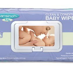 Lansinoh Clean & Condition Baby Wipes, Gentle Cleansing, Protective Conditioning, Hypoallergenic and Alcohol-Free, 6 Packs of 80 Count (480 Count)