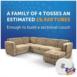 Scott Tube-Free Toilet Paper, Family Roll, 24 Rolls, Bath Tissue