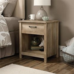 "Cannery Bridge Night Stand in Lintel Oak - Vintage Charm and Modern Functionality