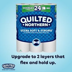 Quilted Northern  Ultra Soft & Strong Toilet Paper, Pack of 12 Double Rolls, Equivalent to 24 Regular Rolls-Packaging May Vary