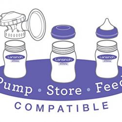 Lansinoh mOmma Breastmilk Feeding Bottle with NaturalWave Nipple, Pack of 3 Bottles, 8 Ounce Each, Medium Flow Nipples, Soft Silicone Nipple, Collapse Resistant, Anti-Colic, BPS and BPA Free