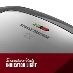 George Foreman 5-Serving Removable Plate Grill and Panini Press, Platinum, GRP472P