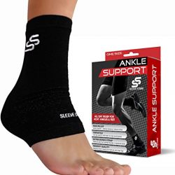 Sleeve Stars Professional Plantar Fasciitis Foot Sleeve with Compression Wrap Support. The Best Ankle Brace for Reduce Swelling, Stabilizing Ligaments, Soothe Achy Feet and Heel Spur, Breathable.